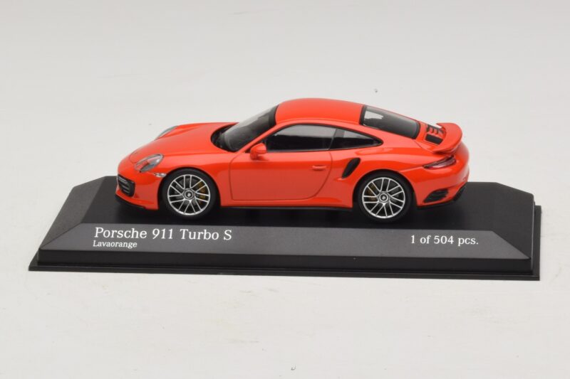 Porsche 911 991.1 Turbo S Portocaliu Minichamps 1:43 410067171 Metal