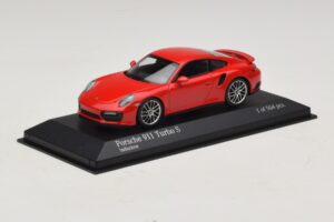 Porsche 911 991.1 Turbo S Roșu Minichamps 1:43 410067170 Metal - imaginea 2 din 5