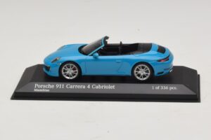 Porsche 911 991.2 Carrera 4 Cabriolet Albastru Minichamps 1:43 410067232 Metal