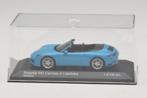 Porsche 911 991.2 Carrera 4 Cabriolet Albastru Minichamps 1:43 410067232 Metal - imaginea 4 din 5