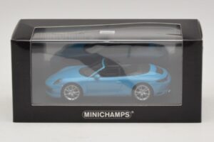 Porsche 911 991.2 Carrera 4 Cabriolet Albastru Minichamps 1:43 410067232 Metal - imaginea 5 din 5