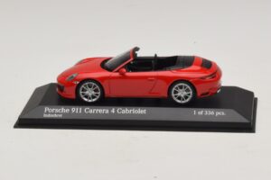 Porsche 911 991.2 Carrera 4 Cabriolet Roșu Minichamps 1:43 410067230 Metal