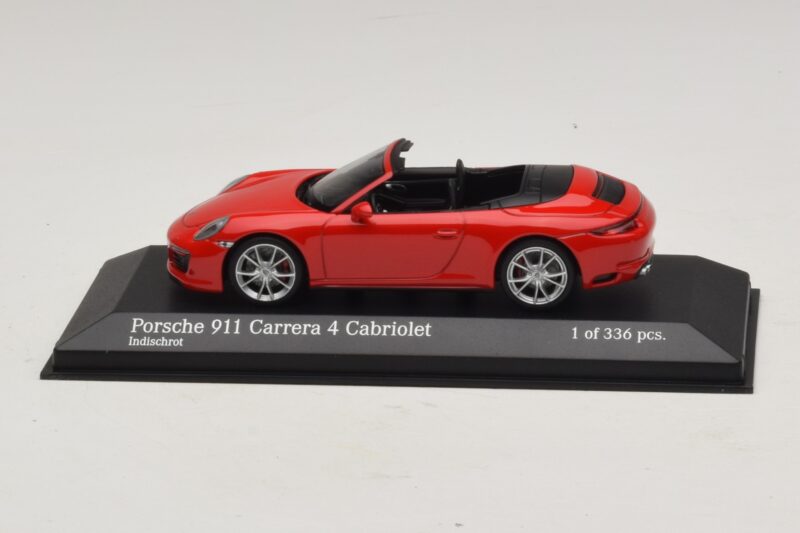 Porsche 911 991.2 Carrera 4 Cabriolet Roșu Minichamps 1:43 410067230 Metal