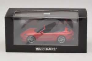 Porsche 911 991.2 Carrera 4 Cabriolet Roșu Minichamps 1:43 410067230 Metal - imaginea 5 din 5