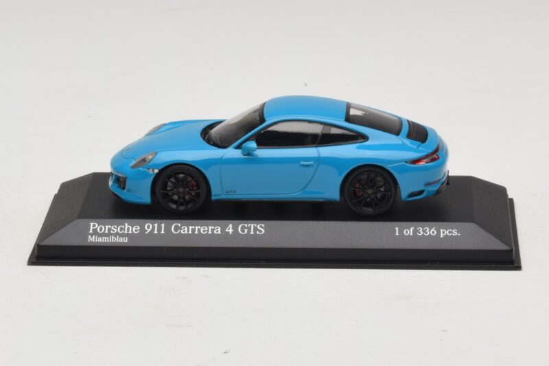 Porsche 911 991.2 Carrera 4 GTS Miami Blue Minichamps 1:43 Porsche 911 991.2 Carrera 4 GTS Miami Blue Minichamps 1:43 410067322 Metal
