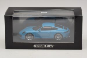 Porsche 911 991.2 Carrera 4S Albastru Minichamps 1:43 410067242 Metal - imaginea 5 din 5