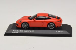 Porsche 911 991.2 Carrera 4S Portocaliu Minichamps 1:43 410067241 Metal