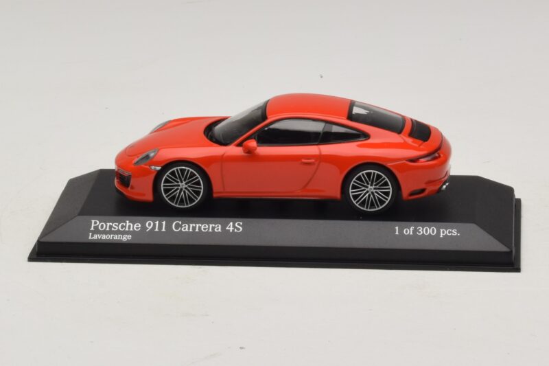 Porsche 911 991.2 Carrera 4S Portocaliu Minichamps 1:43 410067241 Metal