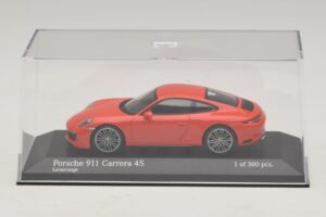 Porsche 911 991.2 Carrera 4S Portocaliu Minichamps 1:43 410067241 Metal - imaginea 4 din 5
