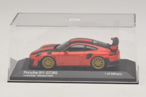 Porsche 911 991.2 GT2 RS Weissach Package Portocaliu Minichamps 1:43 410067224 Metal - imaginea 4 din 5