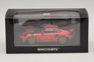 Porsche 911 991.2 GT2 RS Weissach Package Portocaliu Minichamps 1:43 410067224 Metal - imaginea 5 din 5