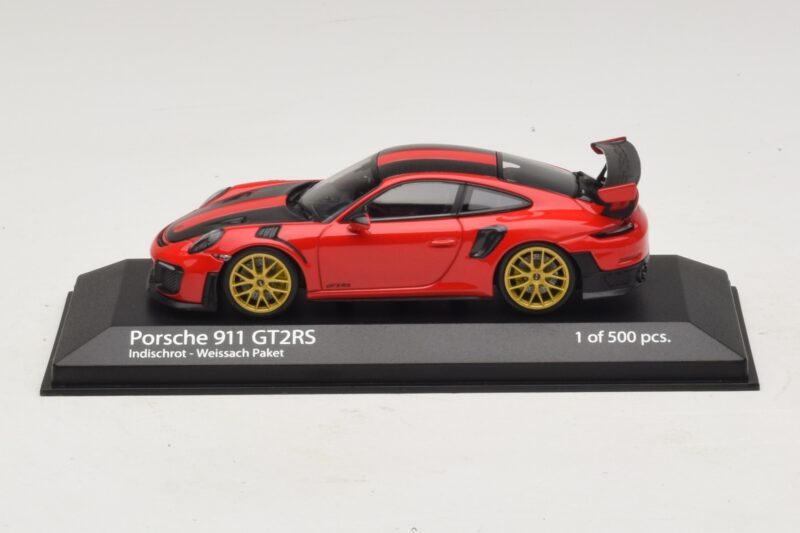 Porsche 911 991.2 GT2 RS Weissach Package Roșu Minichamps 1:43 410067221 Metal