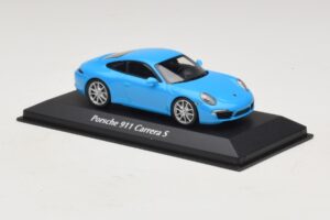 Porsche 911 991 Carrera S Albastru Maxichamps 1:43 940060220 Metal - imaginea 3 din 5