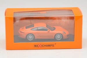 Porsche 911 991 Carrera S Portocaliu Maxichamps 1:43 940060221 Metal - imaginea 5 din 5
