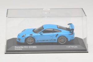 Porsche 911 991 GT3 RS Albastru Minichamps 1:43 410063222 Metal - imaginea 4 din 5
