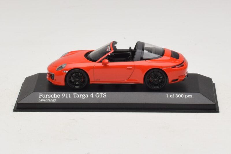 Porsche 911 991 Targa 4 GTS Portocaliu Minichamps 1:43 410067341 Metal