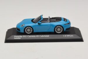Porsche 911 992 Carrera 4S Cabriolet Albastru Minichamps 1:43 410069332 Metal