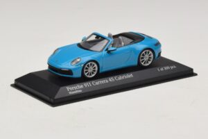 Porsche 911 992 Carrera 4S Cabriolet Albastru Minichamps 1:43 410069332 Metal - imaginea 2 din 5