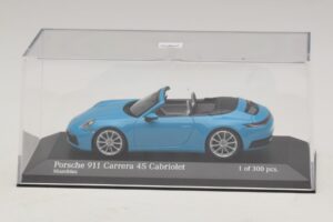 Porsche 911 992 Carrera 4S Cabriolet Albastru Minichamps 1:43 410069332 Metal - imaginea 4 din 5