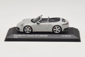 Porsche 911 992 Carrera 4S Cabriolet Gri Minichamps 1:43 410069331 Metal
