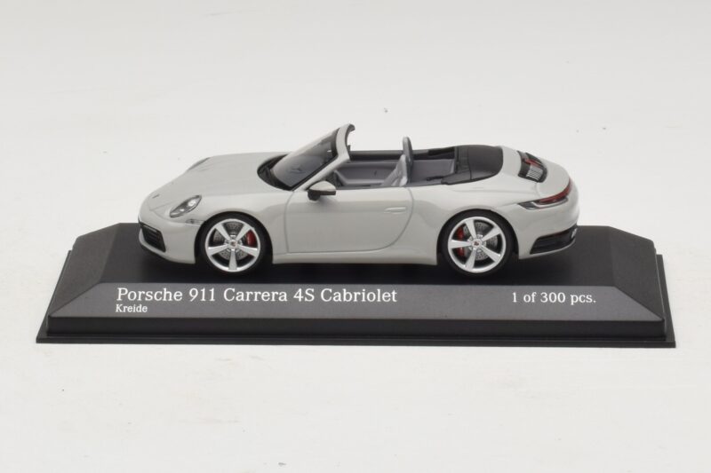 Porsche 911 992 Carrera 4S Cabriolet Gri Minichamps 1:43 410069331 Metal