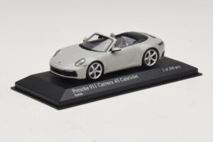 Porsche 911 992 Carrera 4S Cabriolet Gri Minichamps 1:43 410069331 Metal - imaginea 2 din 5