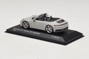 Porsche 911 992 Carrera 4S Cabriolet Gri Minichamps 1:43 410069331 Metal - imaginea 3 din 5