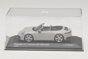 Porsche 911 992 Carrera 4S Cabriolet Gri Minichamps 1:43 410069331 Metal - imaginea 4 din 5
