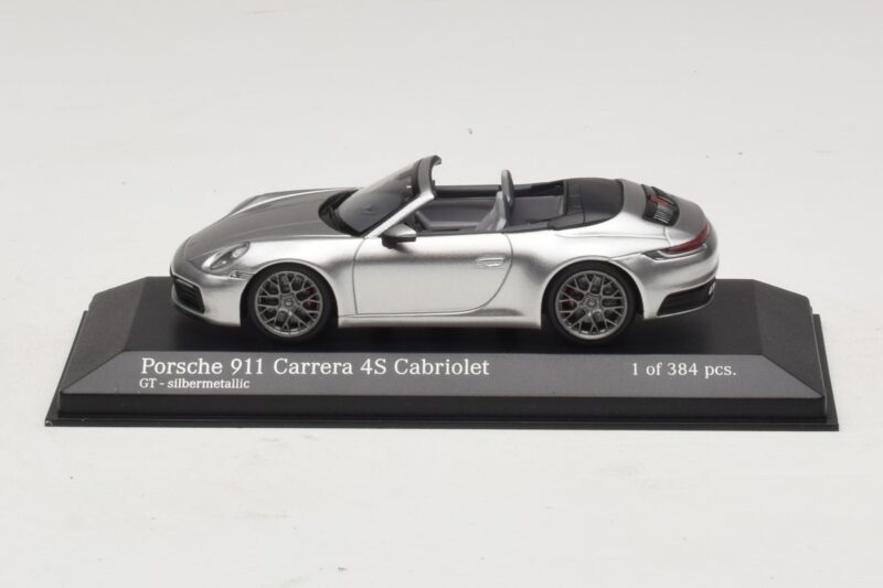 Porsche 911 992 Carrera 4S Cabriolet Argintiu Minichamps 1:43 410069330 Metal