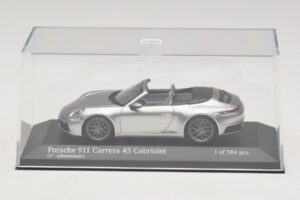 Porsche 911 992 Carrera 4S Cabriolet Argintiu Minichamps 1:43 410069330 Metal - imaginea 4 din 5