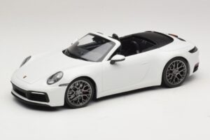 Porsche 911 992 Carrera 4S Cabriolet Alb Minichamps 1:18 155067330 Metal