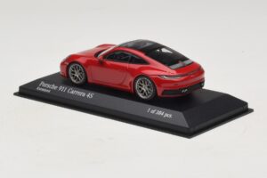 Porsche 911 992 Carrera 4S Roșu Minichamps 1:43 410069321 Metal - imaginea 3 din 5