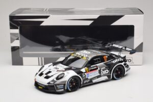Porsche 911 992 Rally GT #17 C. De Cecco / J. Humblet Rallye de Wallonie 2025 IXO 1:18 18RMC255 Metal - imaginea 6 din 6