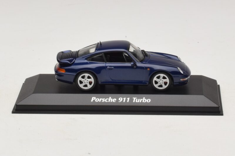 Porsche 911 993 Turbo Blue Metallic Maxichamps 1:43 940069201 Metal