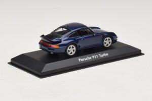 Porsche 911 993 Turbo Blue Metallic Maxichamps 1:43 940069201 Metal - imaginea 2 din 5