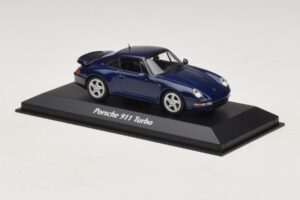 Porsche 911 993 Turbo Blue Metallic Maxichamps 1:43 940069201 Metal - imaginea 3 din 5