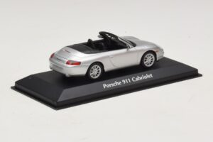 Porsche 911 996 Cabriolet Argintiu Maxichamps 1:43 940061031 Metal - imaginea 2 din 5