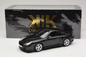 Porsche 911 996 Turbo Negru Metalizat KK-Scale 1:18 KKDC181472 Metal - imaginea 6 din 6