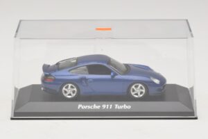 Porsche 911 996 Turbo Blue Metallic Maxichamps 1:43 940069301 Metal - imaginea 4 din 5