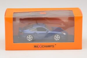 Porsche 911 996 Turbo Blue Metallic Maxichamps 1:43 940069301 Metal - imaginea 5 din 5