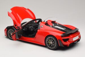 Porsche 918 Spyder Weissach Package Guards Red AUTOart 1:12 12122 Metal - imaginea 5 din 8