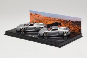 Porsche Carrera GT Spider & Coupe Set Argintiu Minichamps 1:43 WAP02010314 Metal - imaginea 3 din 5
