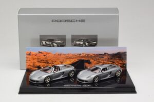 Porsche Carrera GT Spider & Coupe Set Argintiu Minichamps 1:43 WAP02010314 Metal - imaginea 5 din 5