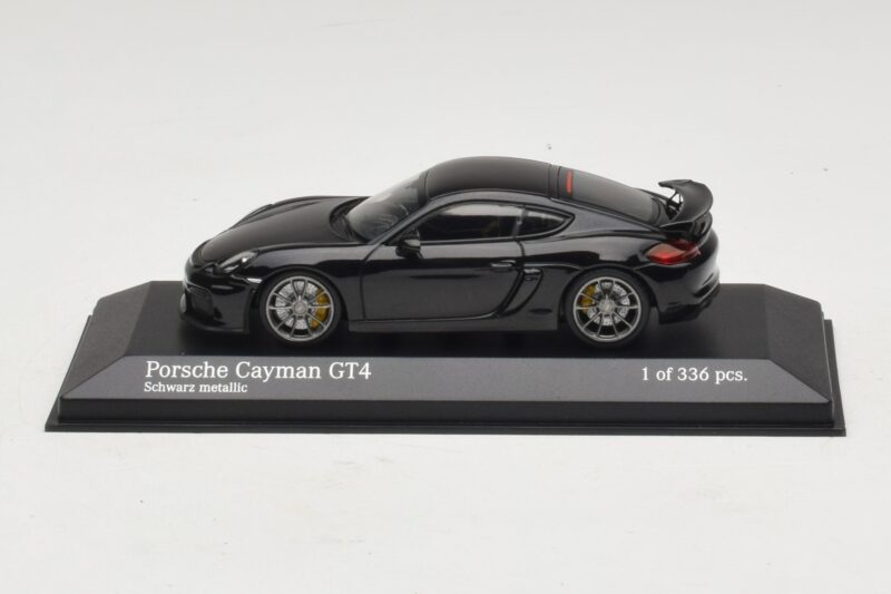 Porsche Cayman GT4 981 Black Metallic Minichamps 1:43 Porsche Cayman GT4 981 Black Metallic Minichamps 1:43 410066121 Metal
