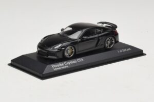 Porsche Cayman GT4 981 Black Metallic Minichamps 1:43 410066121 Metal - imaginea 2 din 5