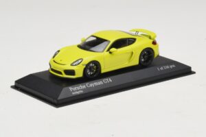 Porsche Cayman GT4 981 Verde Minichamps 1:43 410066122 Metal - imaginea 2 din 5
