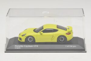 Porsche Cayman GT4 981 Verde Minichamps 1:43 410066122 Metal - imaginea 4 din 5