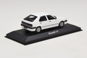 Renault 19 Alb Maxichamps 1:43 940113700 Metal - imaginea 2 din 5