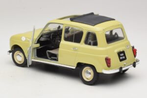Renault 4L Galben Solido 1:18 8062 Metal - imaginea 4 din 7