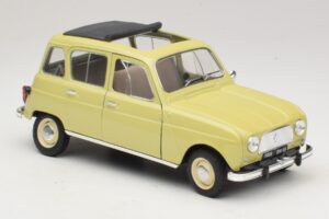 Renault 4L Galben Solido 1:18 8062 Metal - imaginea 5 din 7